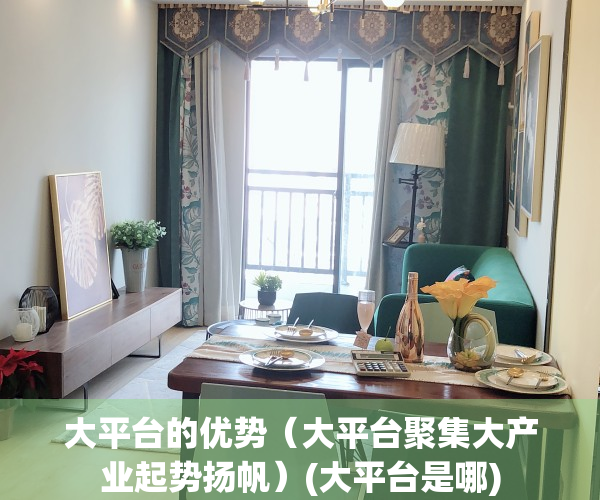 大平台的优势（大平台聚集大产业起势扬帆）(大平台是哪)