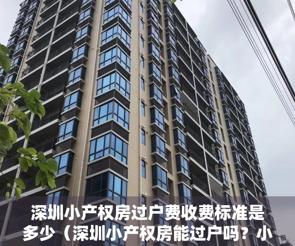 深圳小产权房过户费收费标准是多少（深圳小产权房能过户吗？小产权房怎么更名过户？及过户流程）