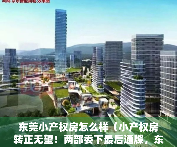 东莞小产权房怎么样（小产权房转正无望！两部委下最后通牒，东莞小产权房还能买吗）