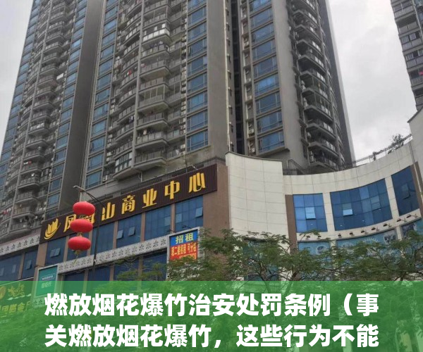 燃放烟花爆竹治安处罚条例（事关燃放烟花爆竹，这些行为不能做！）(燃放烟花爆竹的行政处罚)