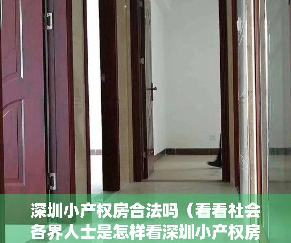 深圳小产权房合法吗（看看社会各界人士是怎样看深圳小产权房）(2020年深圳小产权房的最新政策)