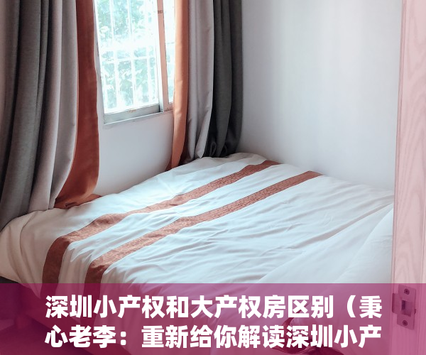 深圳小产权和大产权房区别（秉心老李：重新给你解读深圳小产权中的“大红本”和“绿本”？）