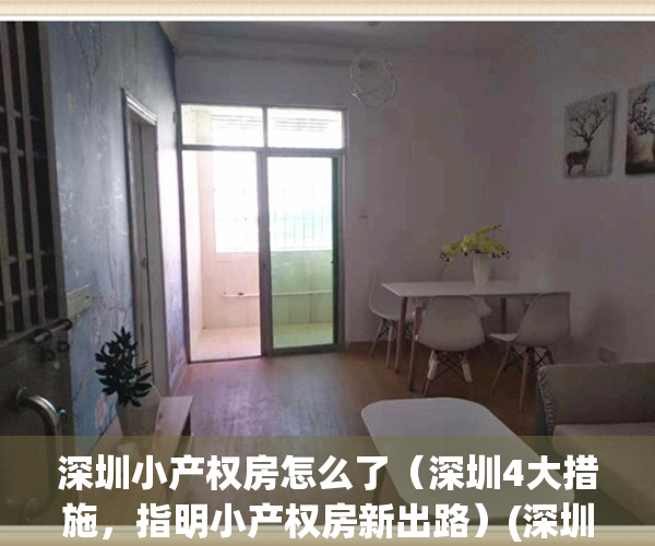 深圳小产权房怎么了（深圳4大措施，指明小产权房新出路）(深圳对小产权房的处理办法)