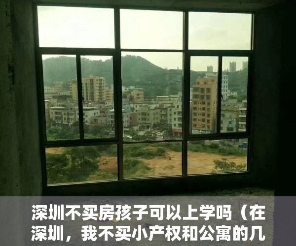 深圳不买房孩子可以上学吗（在深圳，我不买小产权和公寓的几个理由）