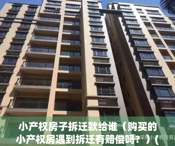 小产权房子拆迁款给谁（购买的小产权房遇到拆迁有赔偿吗？）(小产权房屋拆迁)