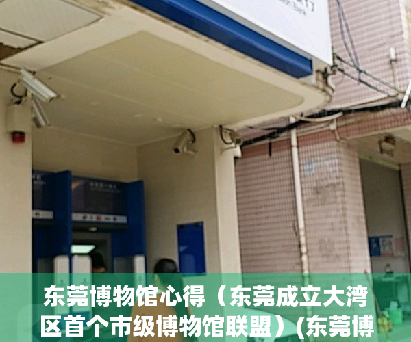 东莞博物馆心得（东莞成立大湾区首个市级博物馆联盟）(东莞博物馆新馆选址)