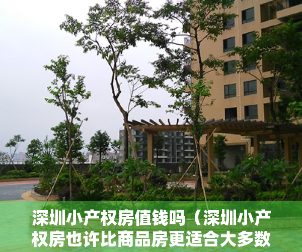 深圳小产权房值钱吗（深圳小产权房也许比商品房更适合大多数“深圳人”）