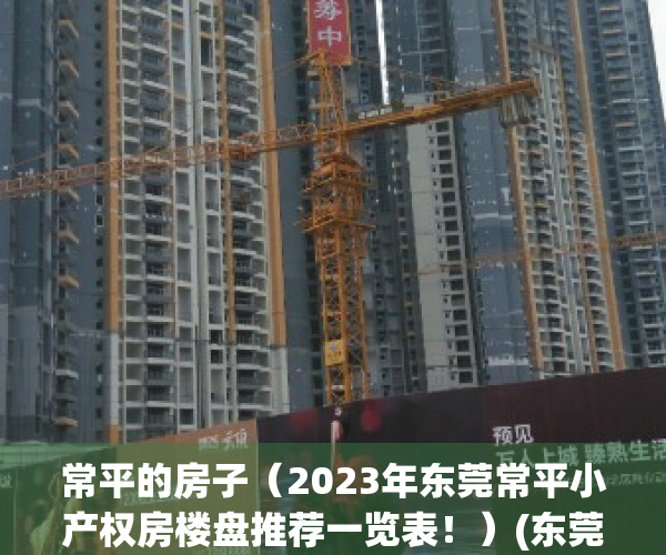 常平的房子（2023年东莞常平小产权房楼盘推荐一览表！）(东莞常平小产权房新楼盘)