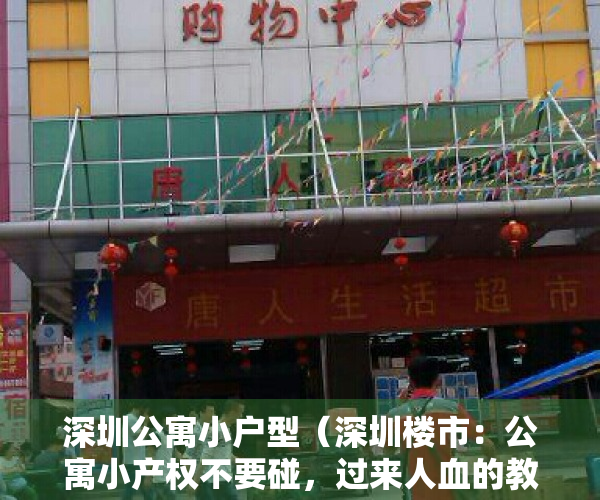 深圳公寓小户型（深圳楼市：公寓小产权不要碰，过来人血的教训）