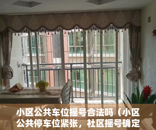 小区公共车位摇号合法吗（小区公共停车位紧张，社区摇号确定车位归属）