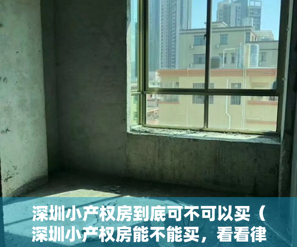 深圳小产权房到底可不可以买（深圳小产权房能不能买，看看律师们怎么说！）