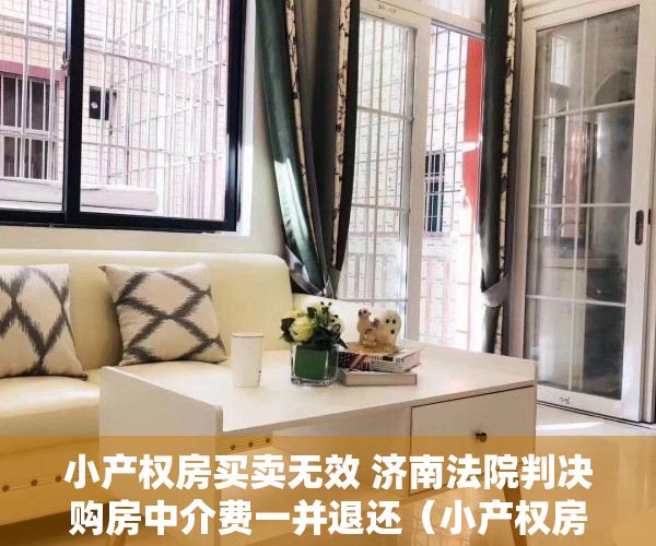 小产权房买卖无效 济南法院判决购房中介费一并退还（小产权房买卖无效 济南法院判决购房中介费一并退还）