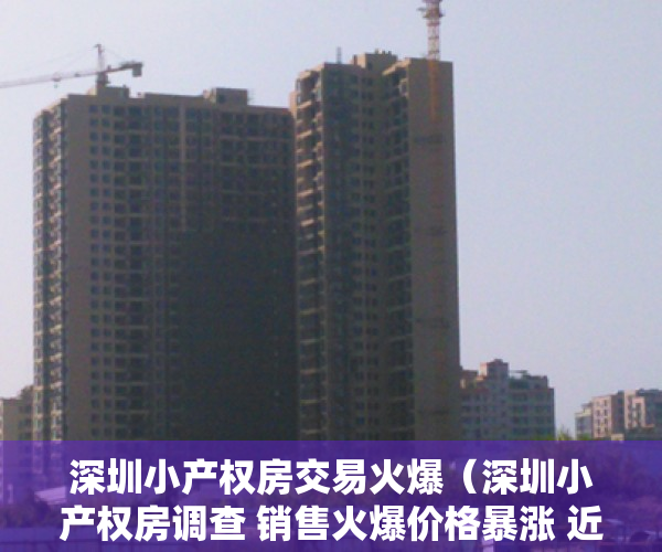 深圳小产权房交易火爆（深圳小产权房调查 销售火爆价格暴涨 近八成购房者为投资客）