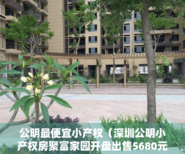 公明最便宜小产权（深圳公明小产权房聚富家园开盘出售5680元㎡起首付五成）