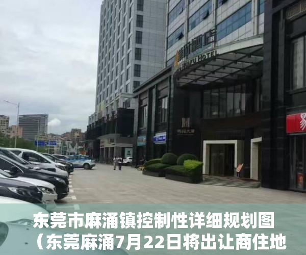 东莞市麻涌镇控制性详细规划图（东莞麻涌7月22日将出让商住地，需配建幼儿园，地下停车场）