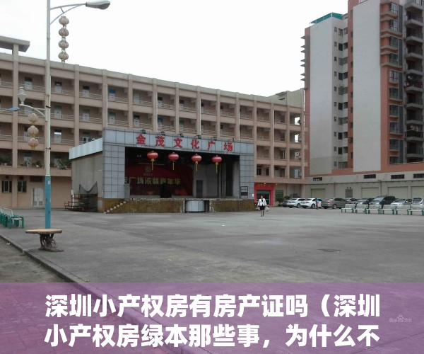 深圳小产权房有房产证吗（深圳小产权房绿本那些事，为什么不受欢迎！）