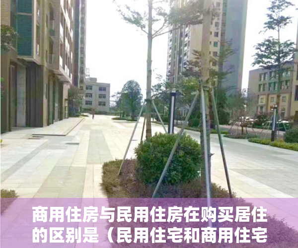 商用住房与民用住房在购买居住的区别是（民用住宅和商用住宅的区别~选择大产权还是小产权？公寓房能买吗）