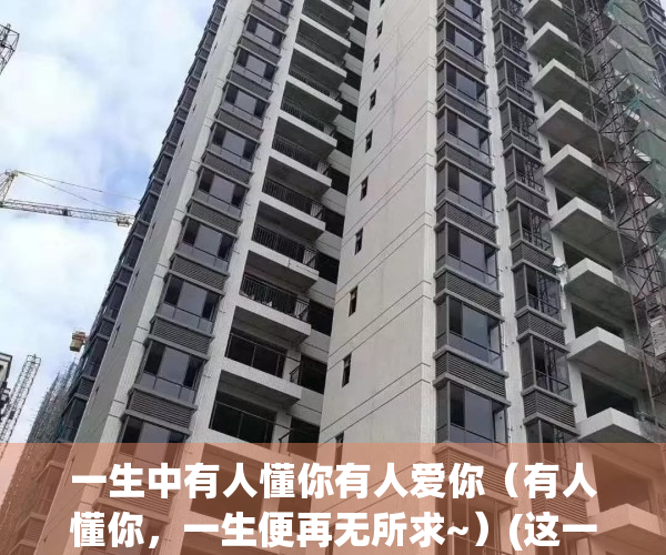 一生中有人懂你有人爱你（有人懂你，一生便再无所求~）(这一生愿有人懂你的句子)
