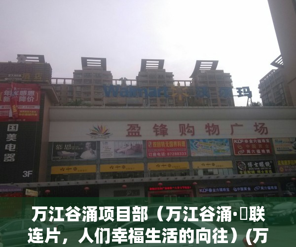 万江谷涌项目部（万江谷涌·滘联连片，人们幸福生活的向往）(万江谷涌三旧改造)