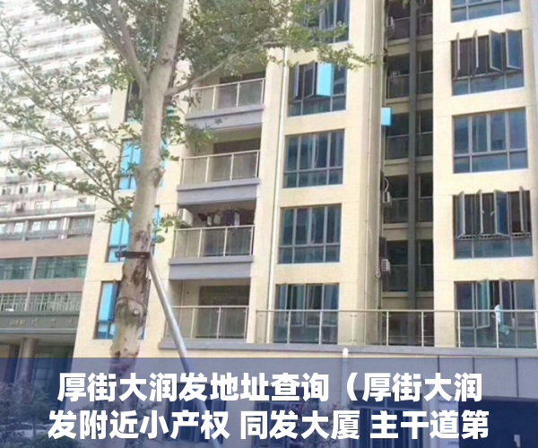 厚街大润发地址查询（厚街大润发附近小产权 同发大厦 主干道第一排光线好）
