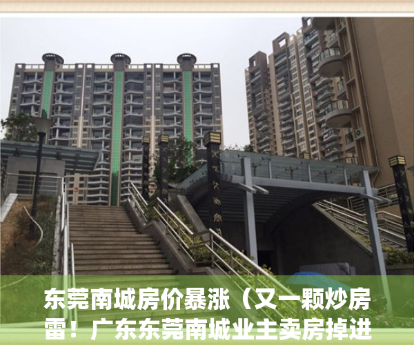 东莞南城房价暴涨（又一颗炒房雷！广东东莞南城业主卖房掉进骗局）(东莞南城房价2020新楼盘)
