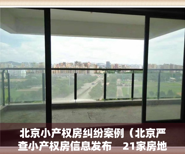 北京小产权房纠纷案例（北京严查小产权房信息发布　21家房地产中介机构被查处）