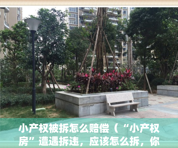 小产权被拆怎么赔偿（“小产权房”遭遇拆违，应该怎么拆，你能怎么办？）(小产权房屋被拆除谁赔偿责任?)