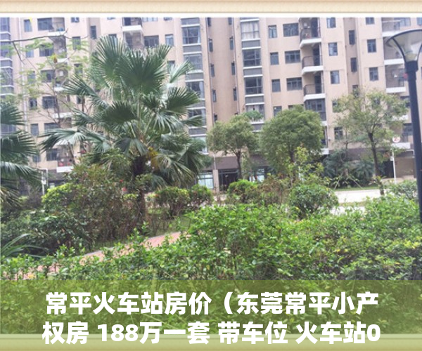 常平火车站房价（东莞常平小产权房 188万一套 带车位 火车站0距离）