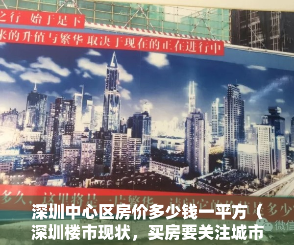 深圳中心区房价多少钱一平方（深圳楼市现状，买房要关注城市中心区域！）