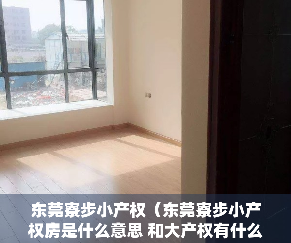 东莞寮步小产权（东莞寮步小产权房是什么意思 和大产权有什么区别）