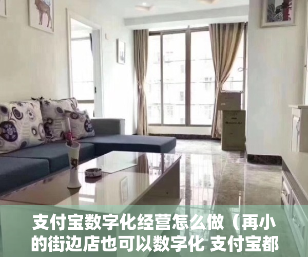 支付宝数字化经营怎么做（再小的街边店也可以数字化 支付宝都做了什么？）