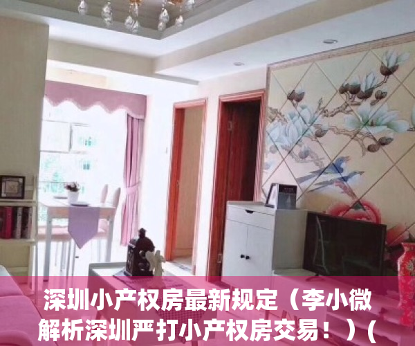 深圳小产权房最新规定（李小微解析深圳严打小产权房交易！）(深圳小产权房最新政策2021,深圳小产权房禁止)