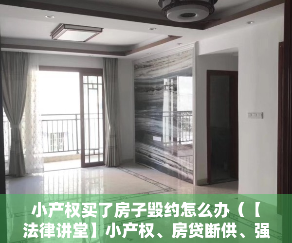 小产权买了房子毁约怎么办（【法律讲堂】小产权、房贷断供、强制交房…买房千万别陷这样的麻烦！这10大典型案例为您支招！）