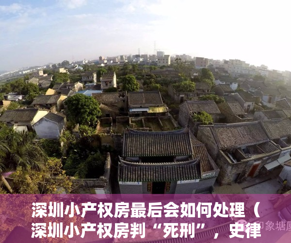深圳小产权房最后会如何处理（深圳小产权房判“死刑”，史律师再谈小产权房应何去何从？）