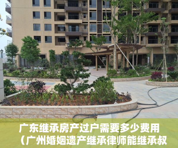 广东继承房产过户需要多少费用（广州婚姻遗产继承律师能继承叔叔的遗产吗）