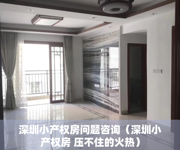 深圳小产权房问题咨询（深圳小产权房 压不住的火热）