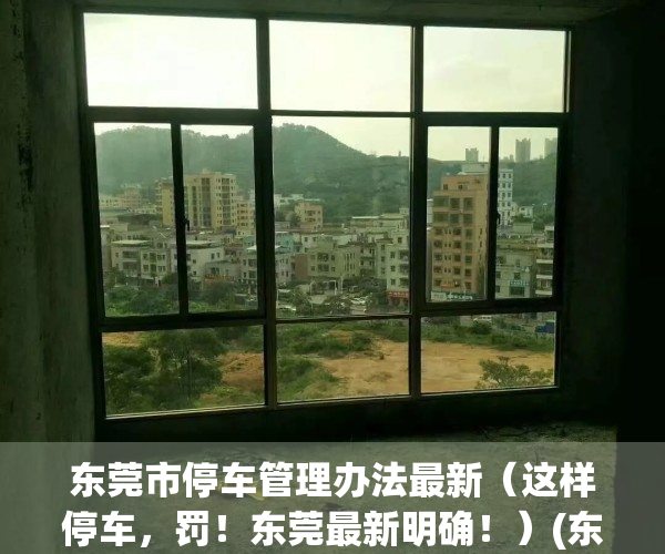 东莞市停车管理办法最新（这样停车，罚！东莞最新明确！）(东莞市机动车停车收费标准)