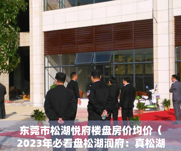 东莞市松湖悦府楼盘房价均价（2023年必看盘松湖润府：真松湖、中部片区优质教育、东莞大学城旁）