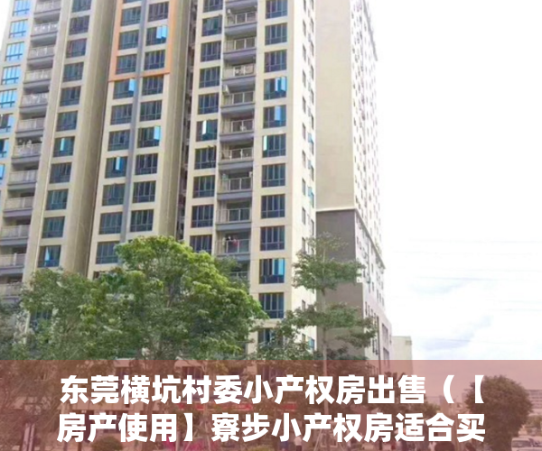 东莞横坑村委小产权房出售（【房产使用】寮步小产权房适合买房还是出租？）