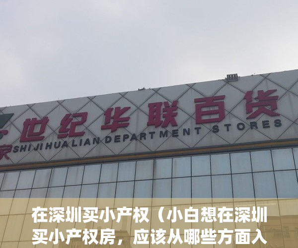 在深圳买小产权（小白想在深圳买小产权房，应该从哪些方面入手？）(在深圳买小产权房好吗)