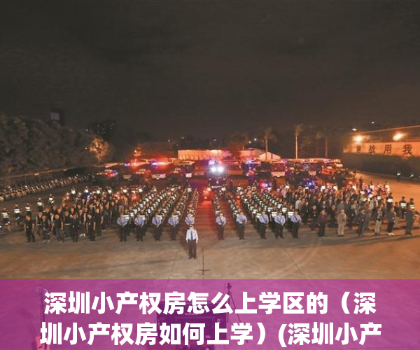 深圳小产权房怎么上学区的（深圳小产权房如何上学）(深圳小产权房有学位读书吗)