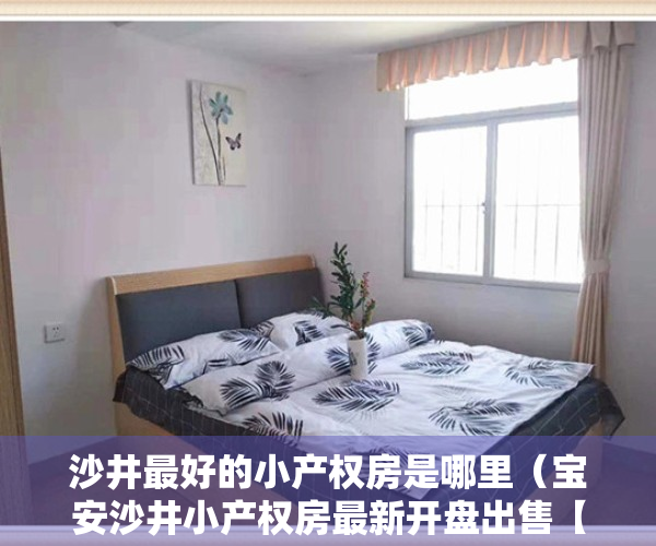 沙井最好的小产权房是哪里（宝安沙井小产权房最新开盘出售【新和花园】7栋1400户，大型花园社区）