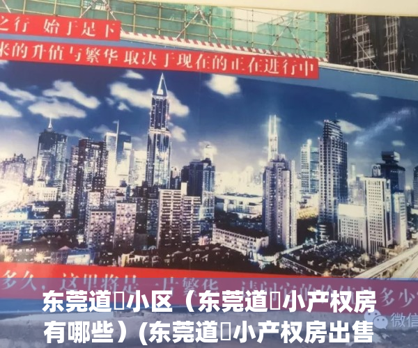 东莞道滘小区（东莞道滘小产权房有哪些）(东莞道滘小产权房出售)