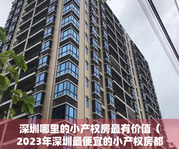 深圳哪里的小产权房最有价值（2023年深圳最便宜的小产权房都有哪些地方的）