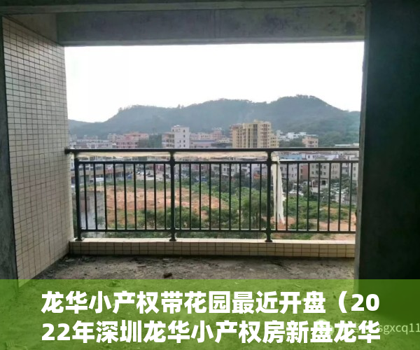 龙华小产权带花园最近开盘（2022年深圳龙华小产权房新盘龙华中心区【公园大地】05户型）