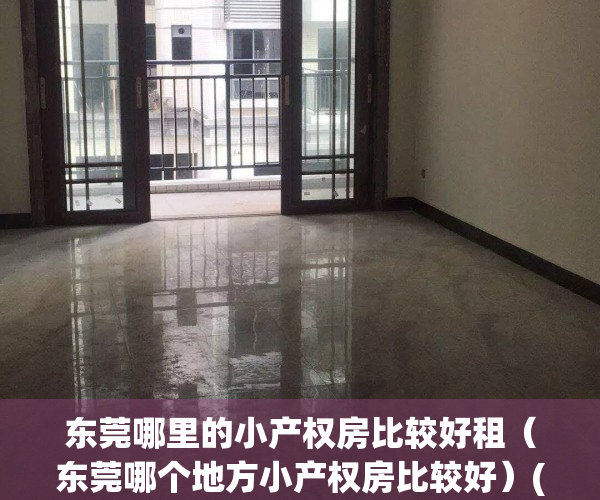 东莞哪里的小产权房比较好租（东莞哪个地方小产权房比较好）(东莞最好的小产权房)