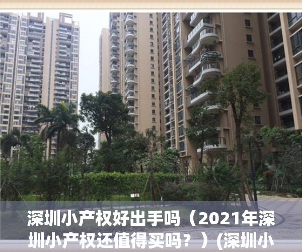 深圳小产权好出手吗（2021年深圳小产权还值得买吗？）(深圳小产权好不好卖)