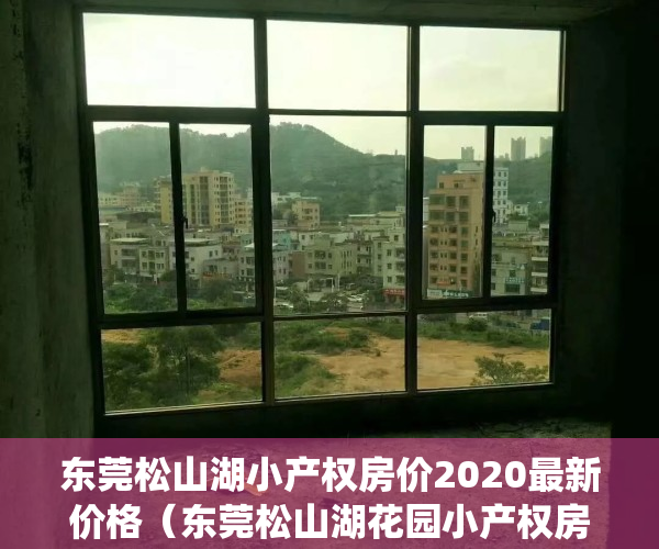东莞松山湖小产权房价2020最新价格（东莞松山湖花园小产权房统建楼（松湖佳境）大社区商品房品质景区零距离）