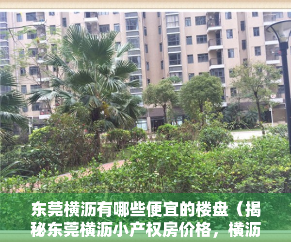 东莞横沥有哪些便宜的楼盘（揭秘东莞横沥小产权房价格，横沥最便宜的小产权房在哪里）