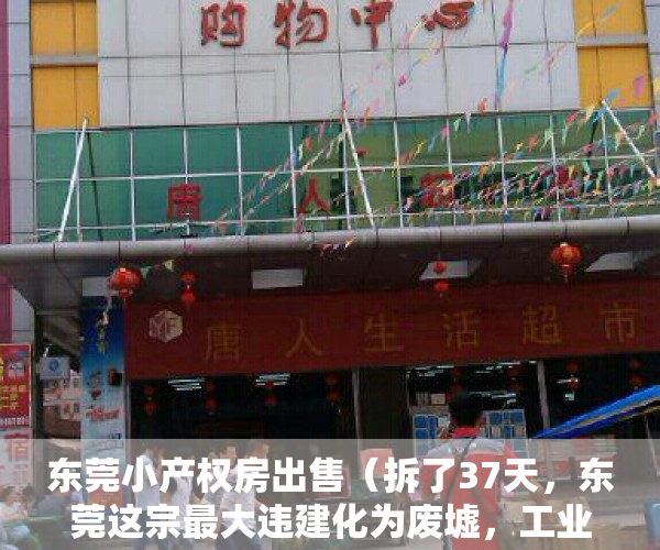 东莞小产权房出售（拆了37天，东莞这宗最大违建化为废墟，工业地建小产权房该收手了）
